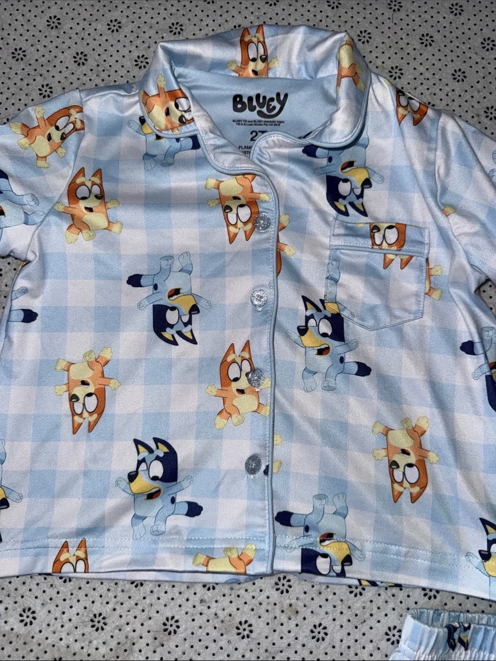 🛍Cute neutral gender BLUEY  PAJAMAS size 2T 🛍